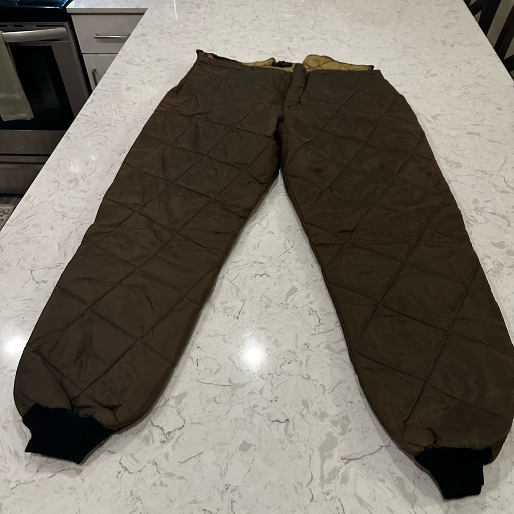 Vintage Sears Sports Center Men's Quilted Olive Joggers